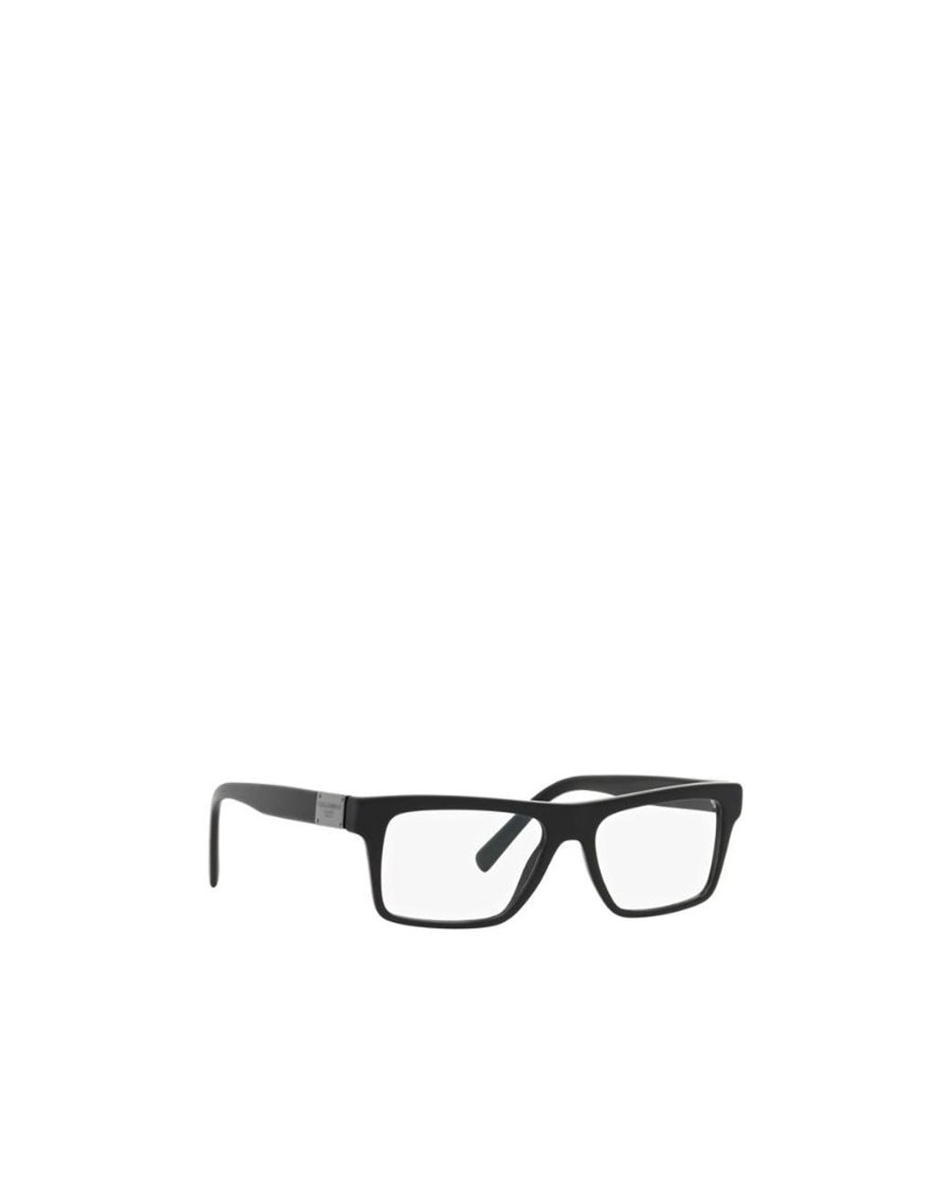 Dolce & Gabbana White Eyewear Rectangular Frame Glasses for men