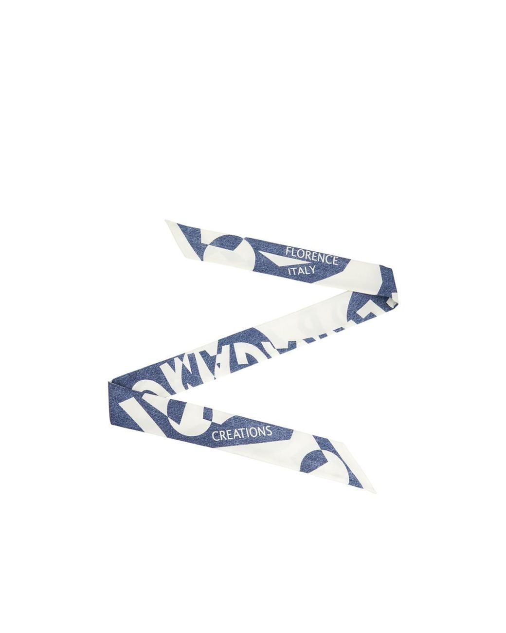 Ferragamo Blue Pattern Scarf