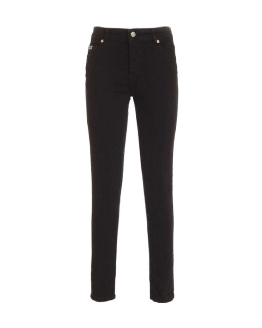 Versace Jeans Black Logo Denim Pants