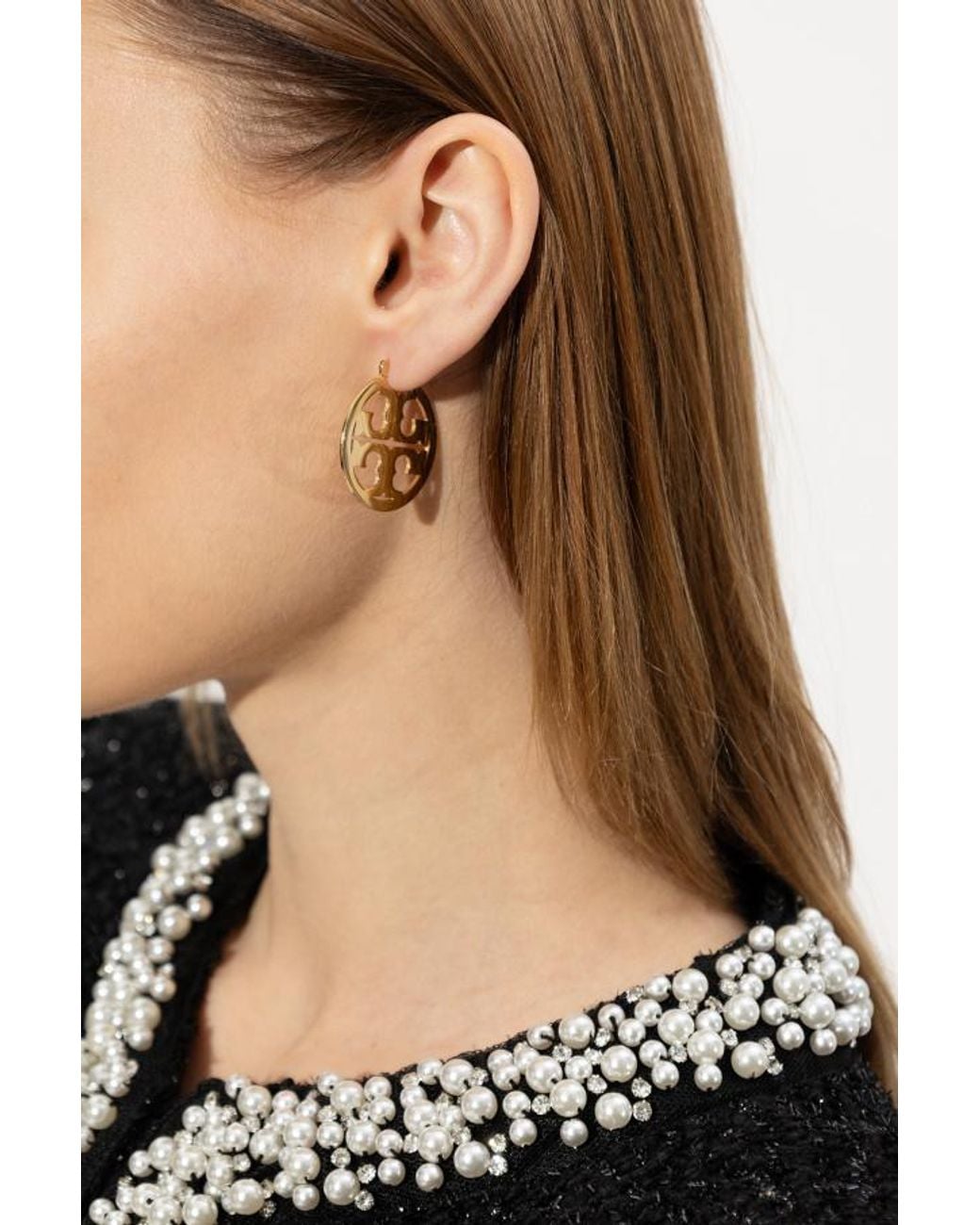 Tory Burch Metallic Miller Polished-Finish Earrings