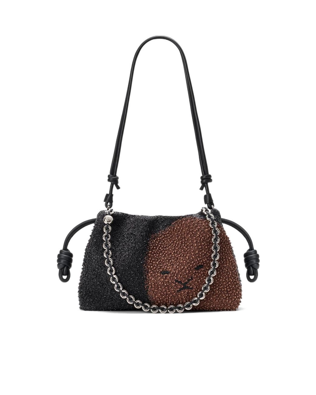 Loewe Black Beaded Shoulder Bag