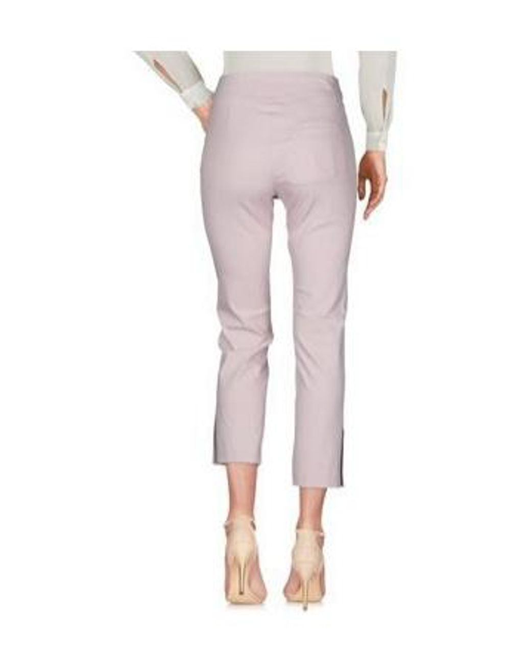 Isabel Marant Pink Solid High-Waisted Slim Straight-Leg Trousers