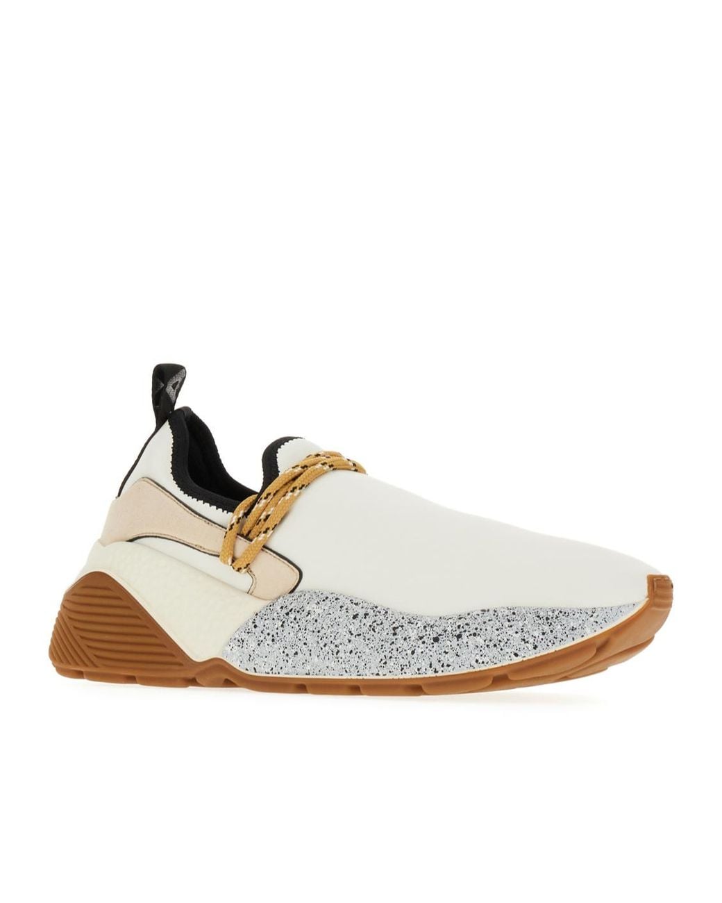 Stella McCartney White ステラ マッカートニー エクリプス ストレッチ ロートップ スニーカー