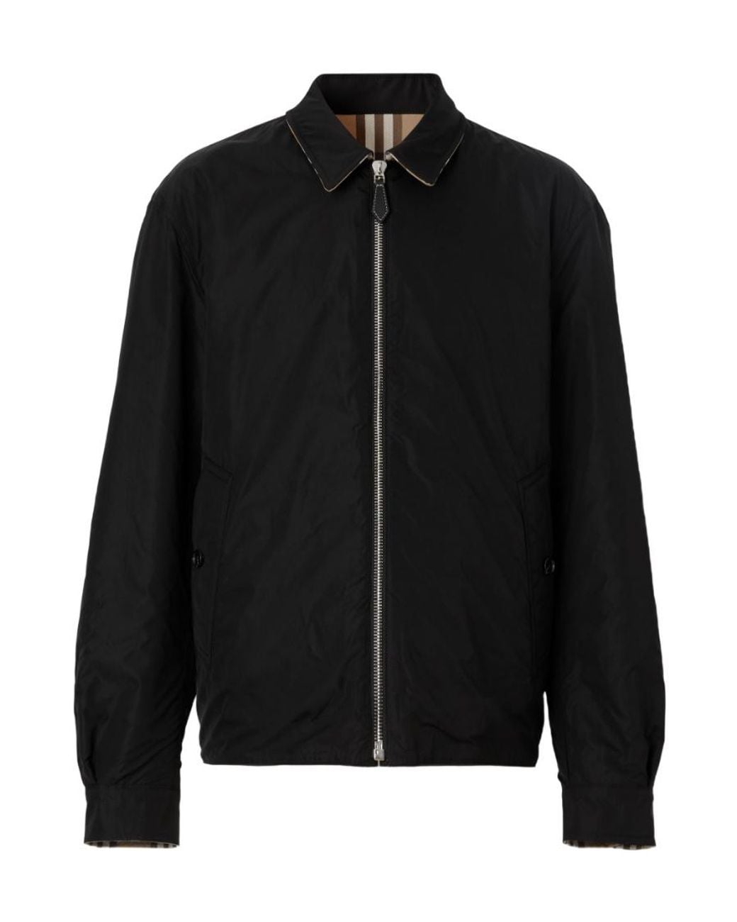 Burberry Brown Reversible Zip-Up Jacket for men