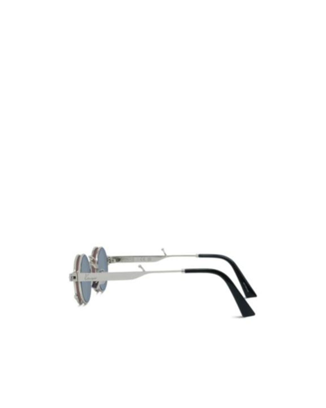 KENZO White Round Frame Sunglasses for men
