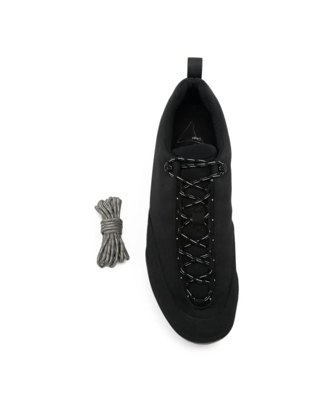 Roa Black Lace-Up Sneakers for men