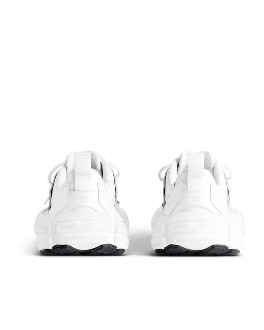 Balenciaga White Monday Lace-Up Sneakers for men