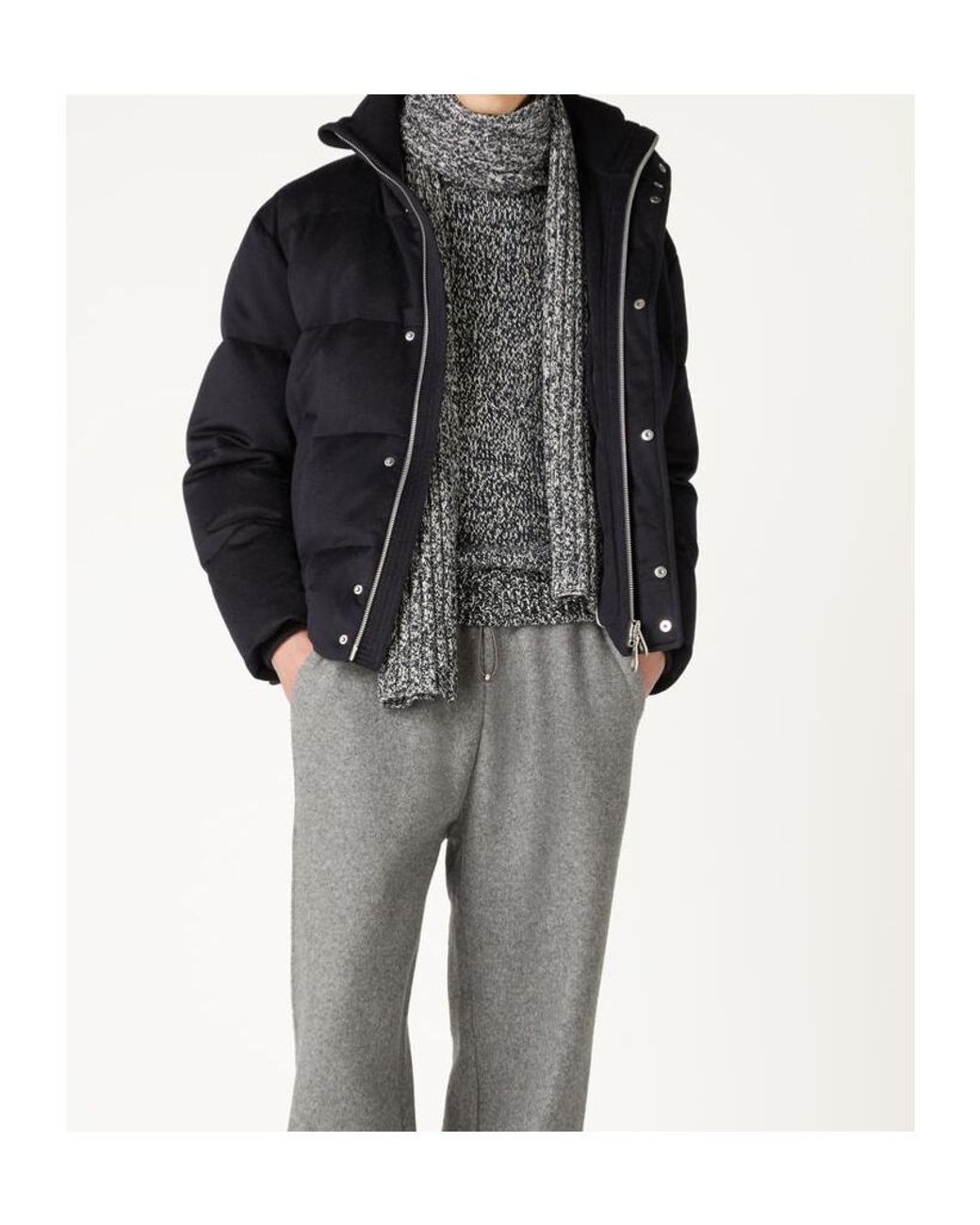 Loro Piana Blue Padded Jacket for men