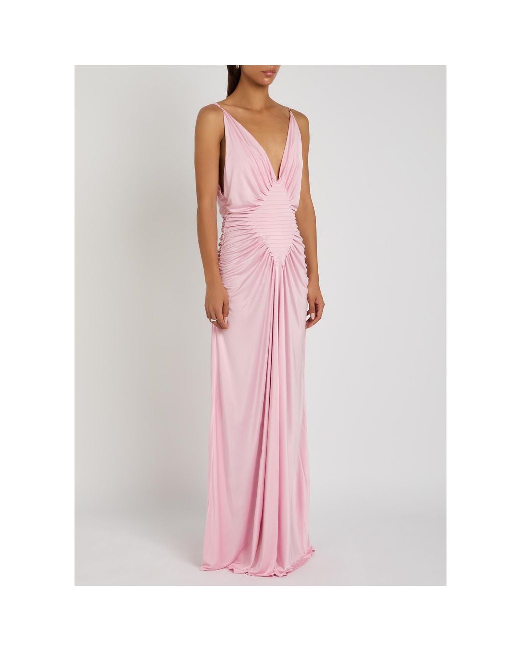 Versace Pink Satin Dress