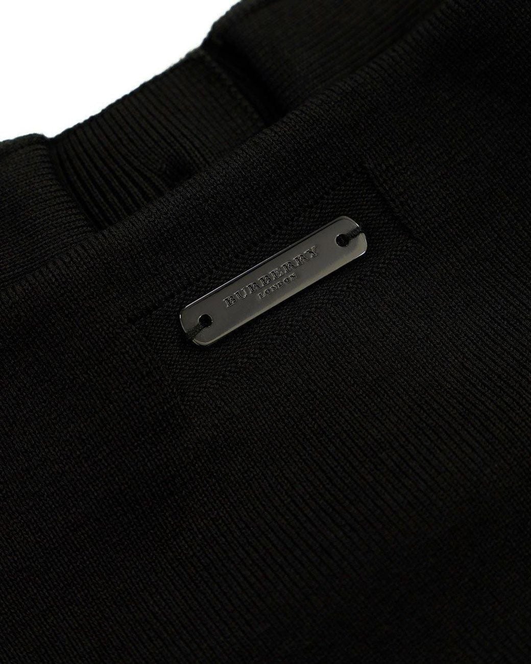 Burberry Black Logo Knitted Cardigan