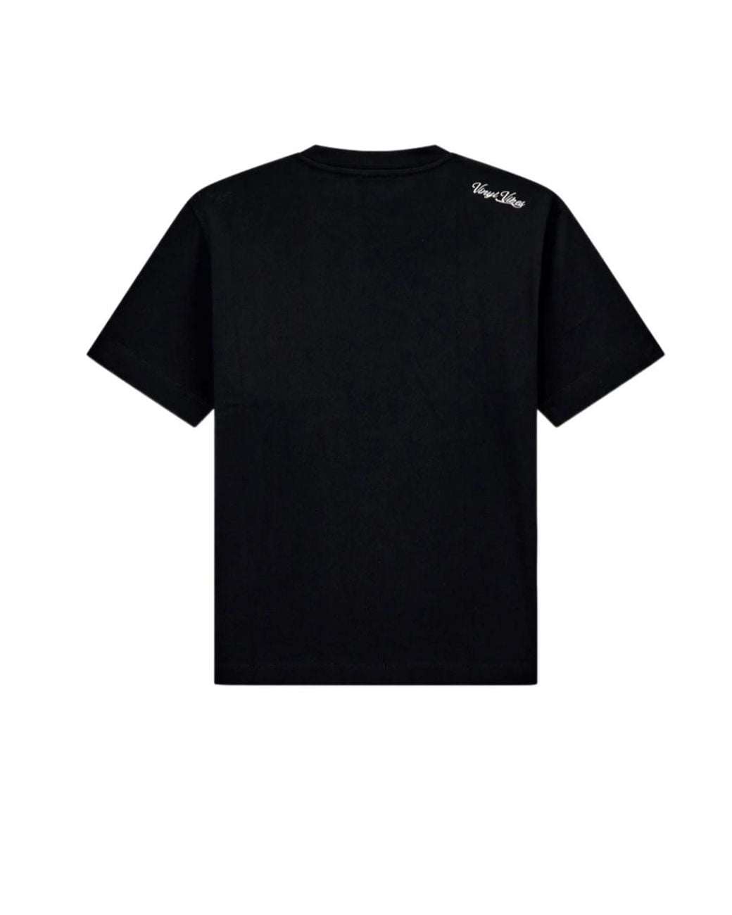 Emporio Armani Black Short-Sleeve Crew-Neck T-Shirt With Badge Appliqué for men