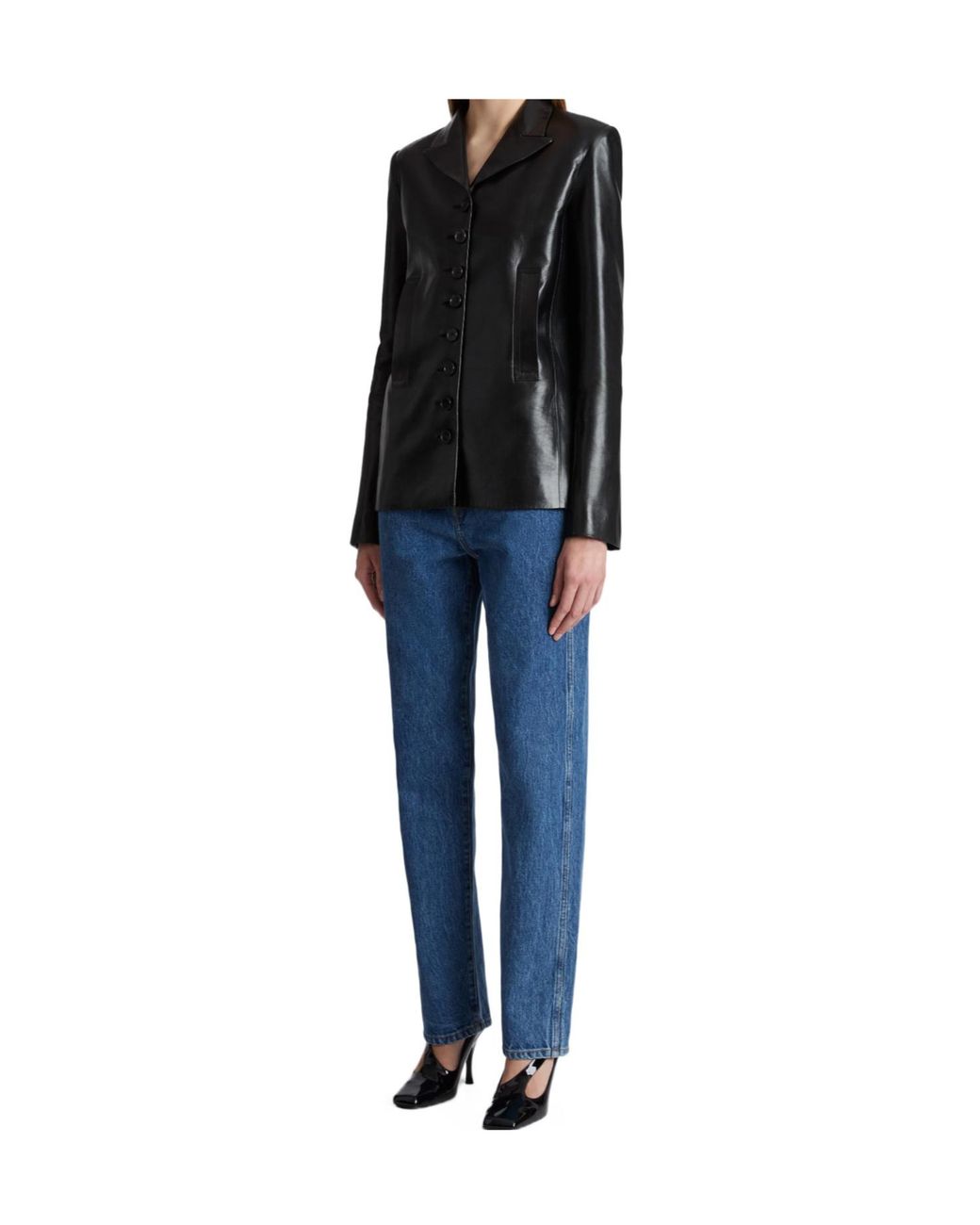 Khaite Blue Corben Straight-Leg Jeans