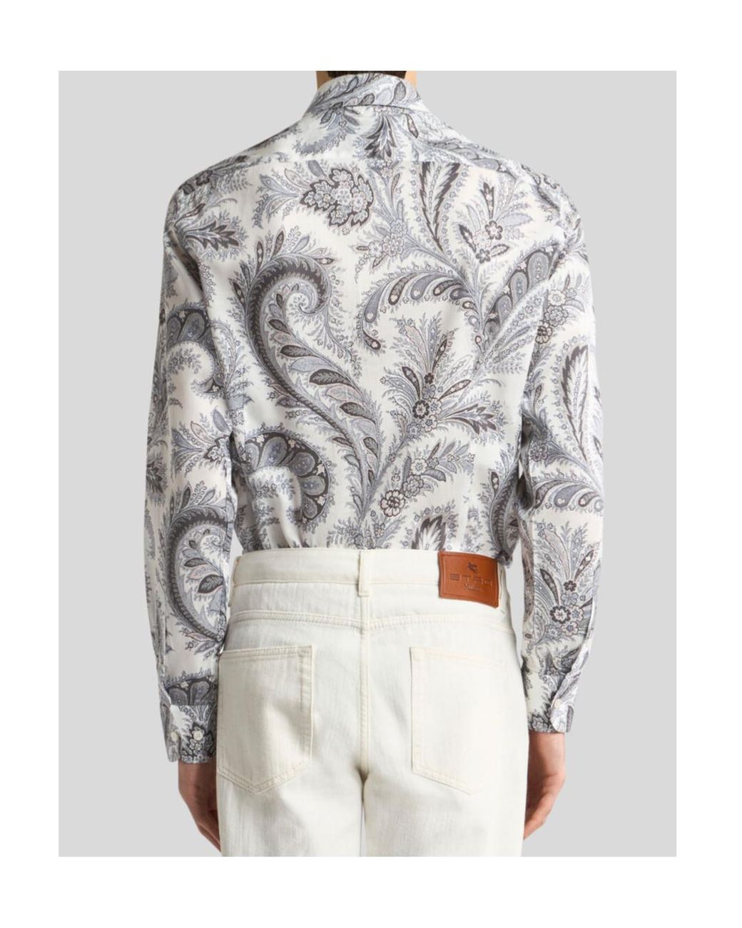Etro White Long Sleeve Shirt for men