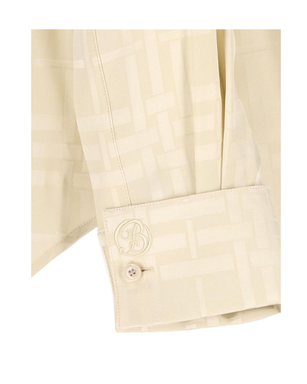 Burberry Natural Long Sleeved Checked Shirt