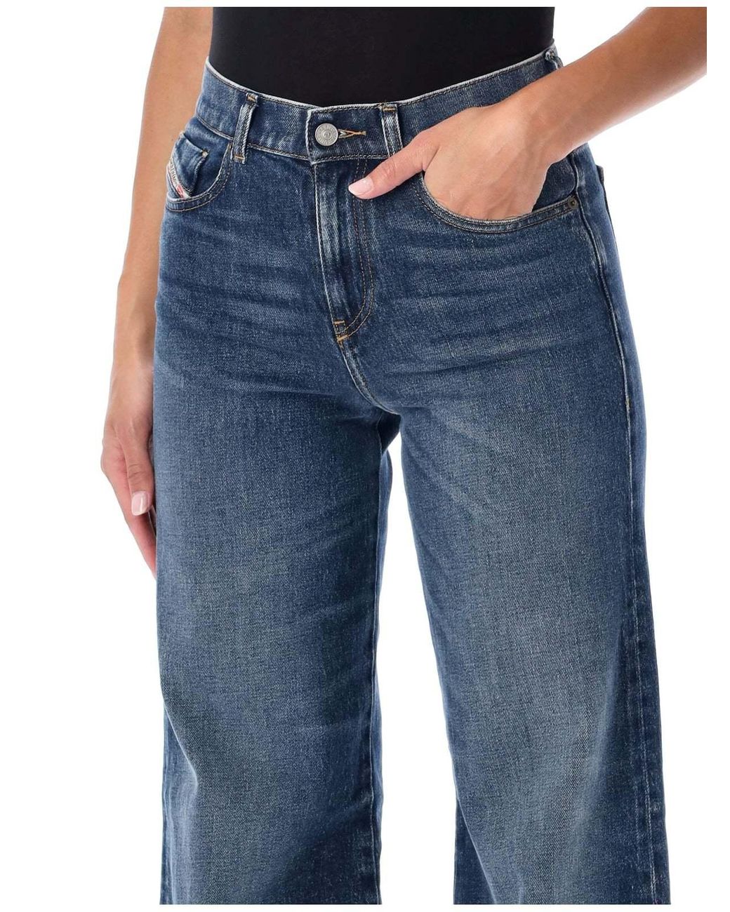 DIESEL Blue Wide Jeans