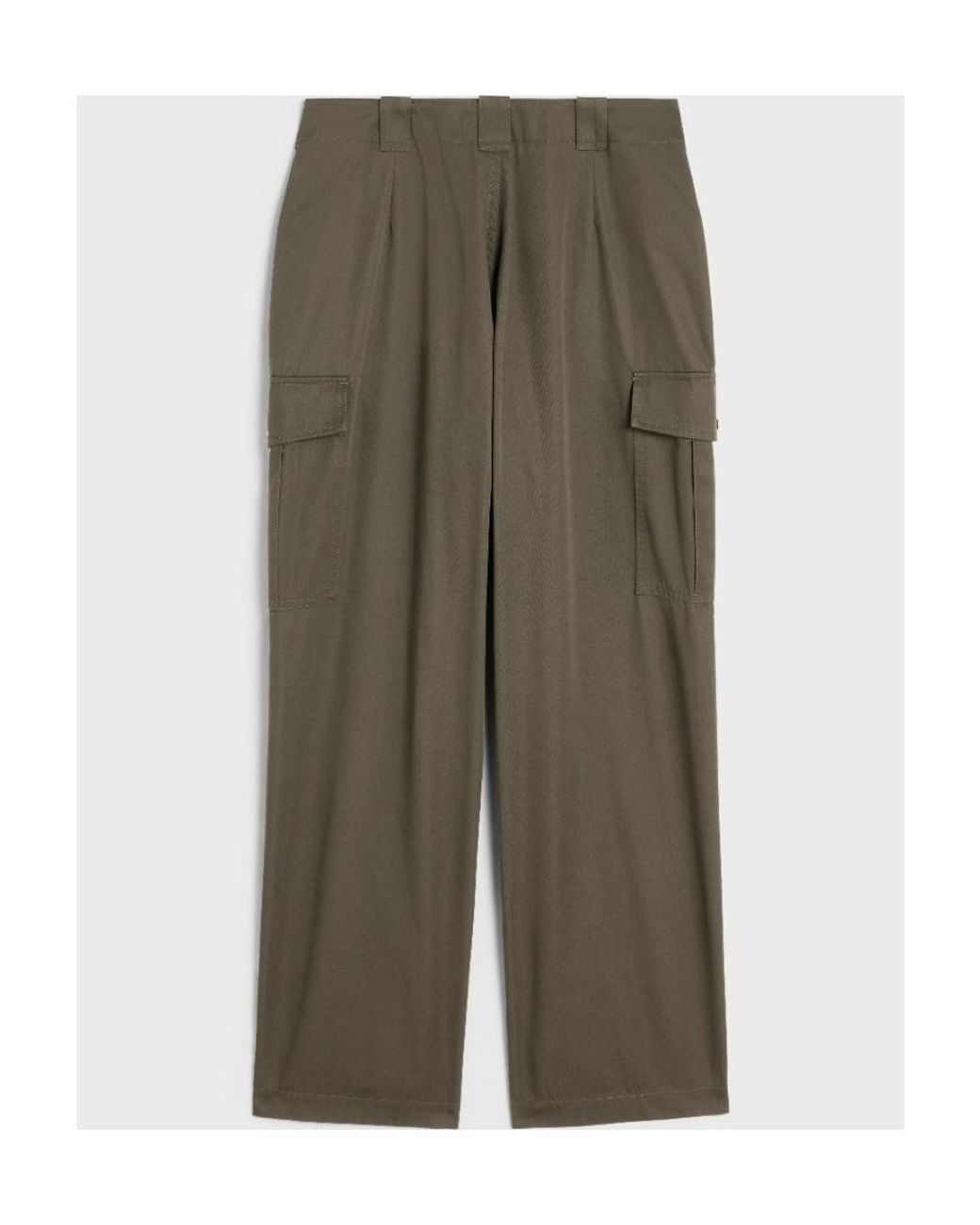 Céline Green Cargo Pants