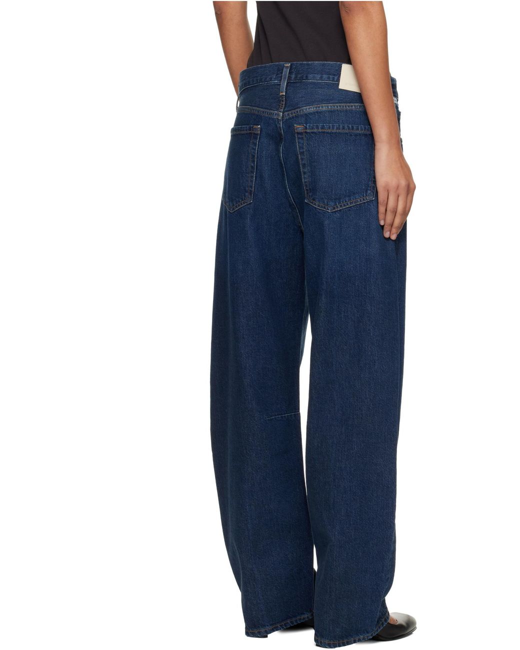 Citizens of Humanity Blue High-Rise Straight Jeans