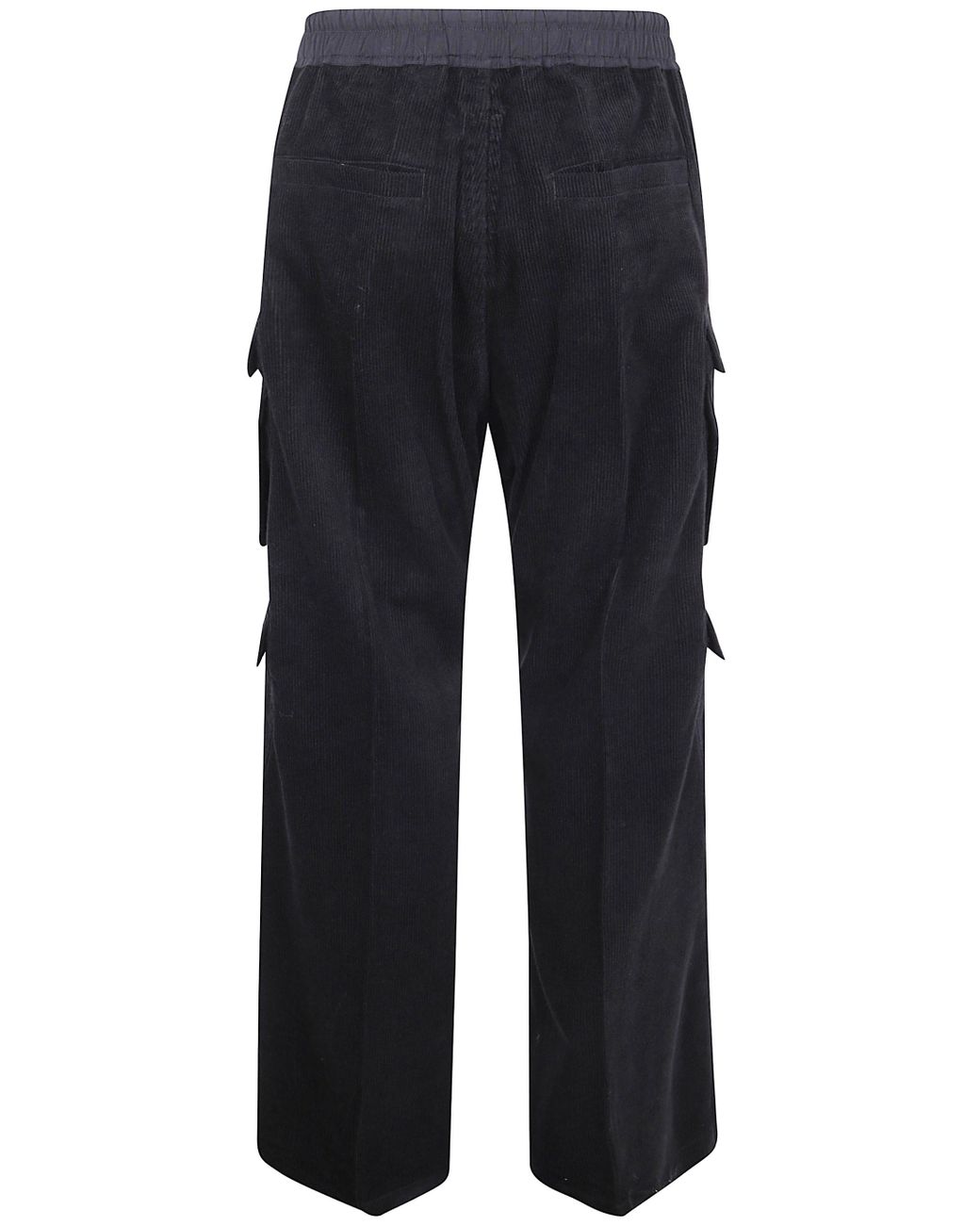 Rick Owens Blue Bella Zip-Fly Drawstring Cargo Trousers for men