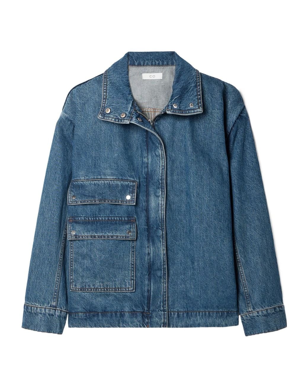 Co. Blue Loose-Fitting Denim Jacket