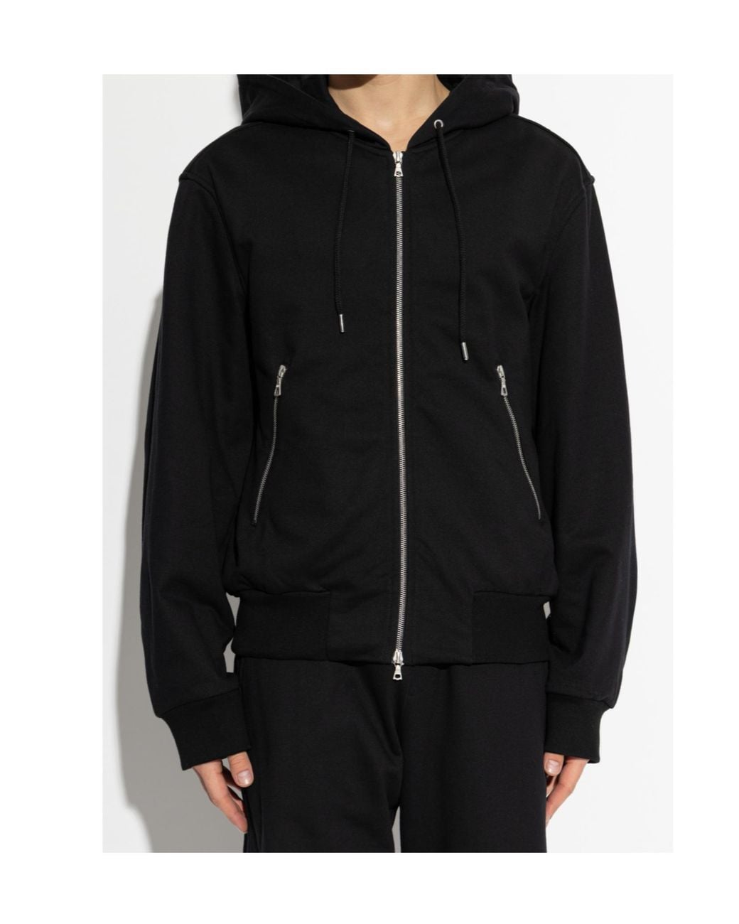 Dries Van Noten Black Schwarz Kapuzenpullover for men
