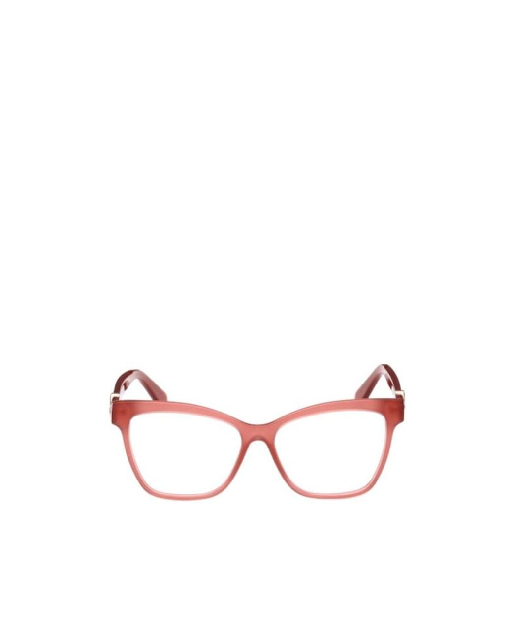 Moncler Pink Eyewear Square Frame Glasses for men