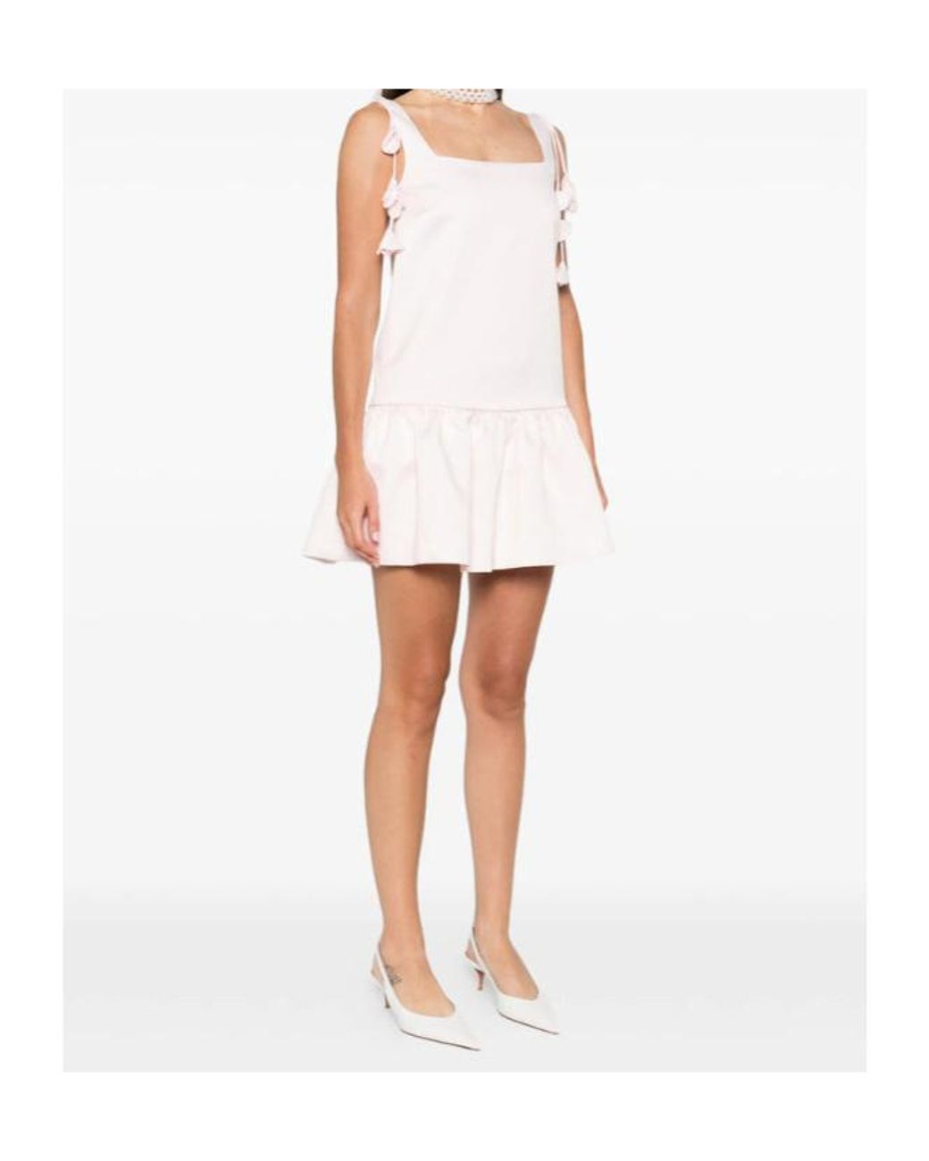 Self-Portrait Pink Taffeta Mini Dress