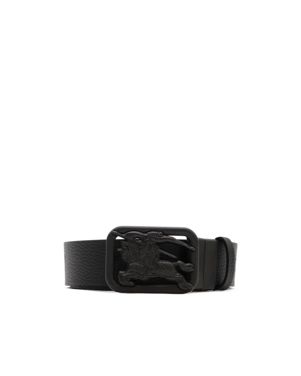 Burberry Black Reversible Check Rider Belt for men