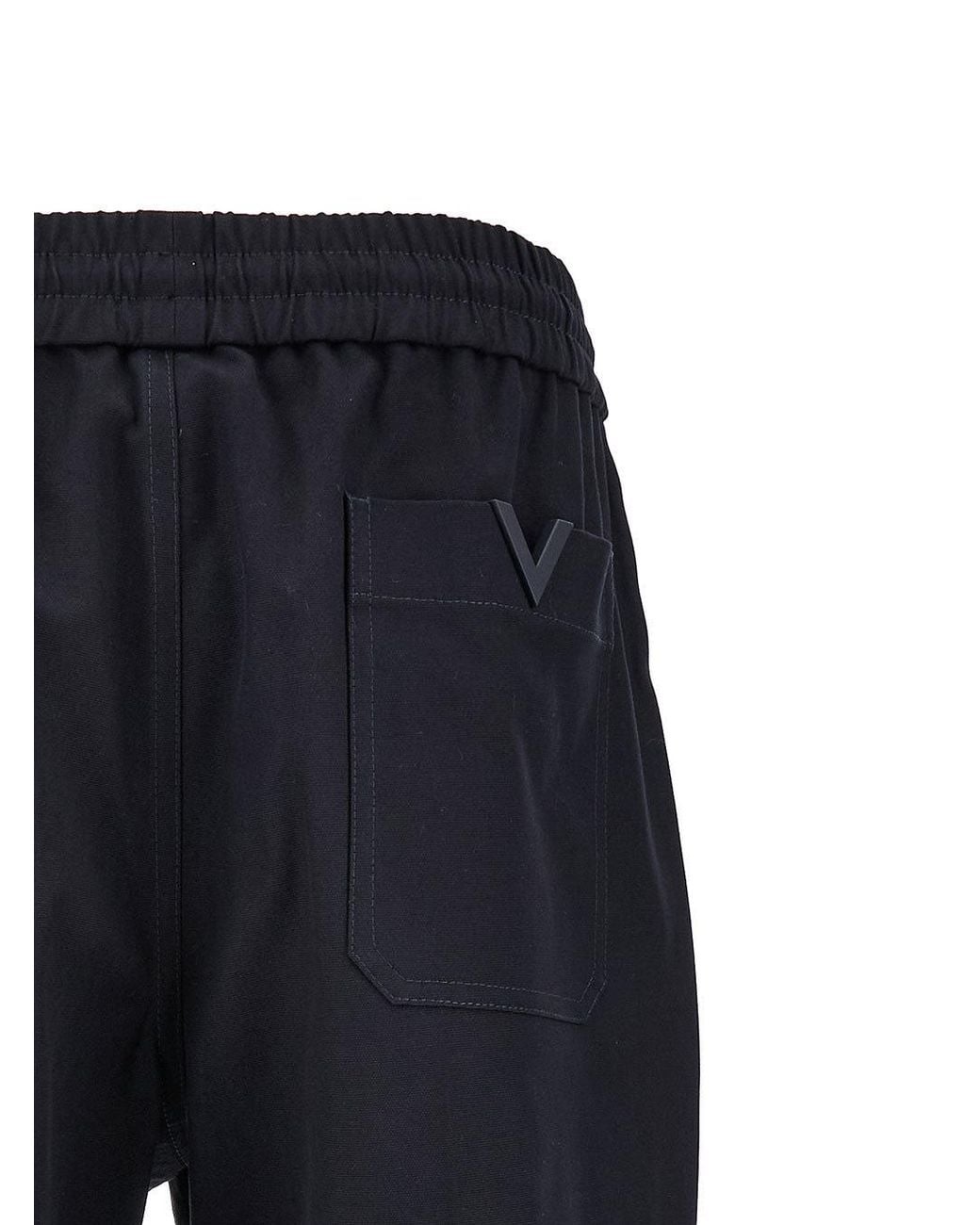 Valentino Blue High Waist Straight Leg Trousers for men