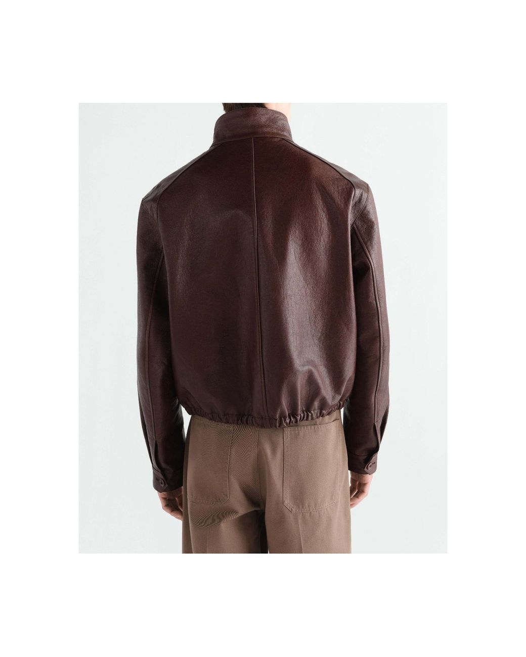 Lemaire Brown Harrington Jacket for men