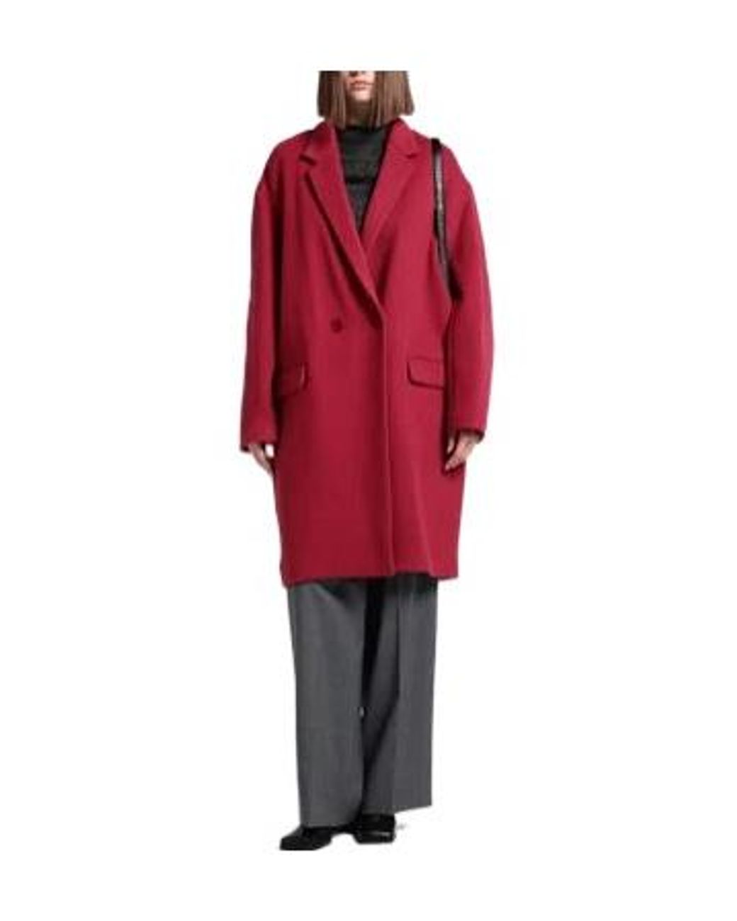 Isabel Marant Red Plain Colour Coats