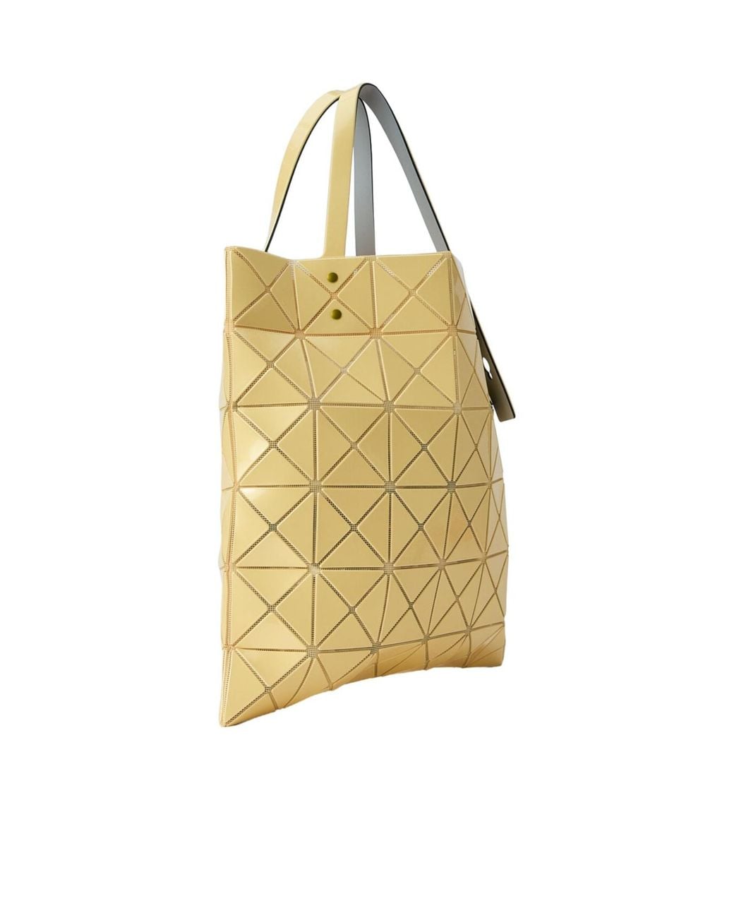 Issey Miyake Yellow Geometric Tote Bag