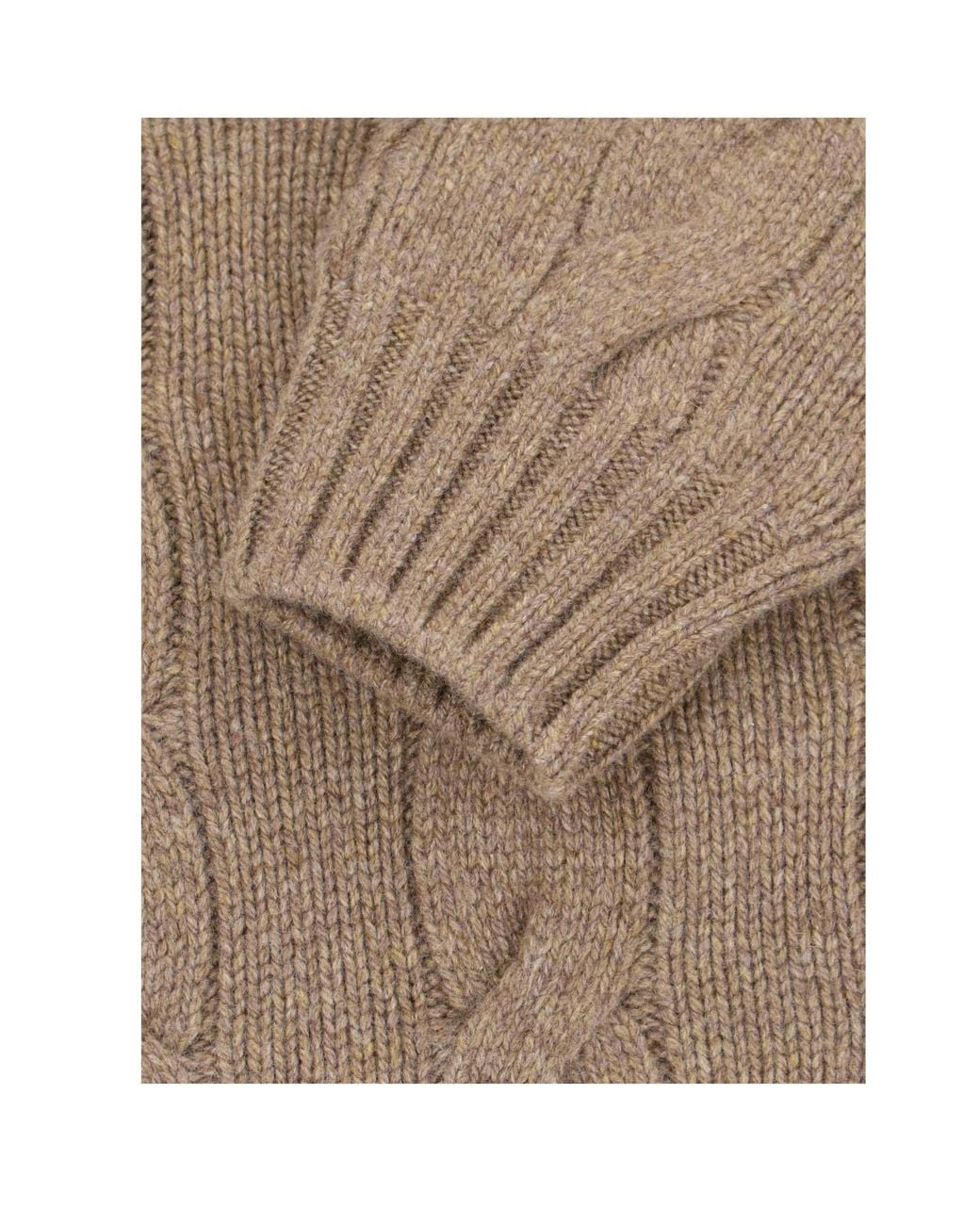 Loro Piana Brown Round Neck Sweater for men