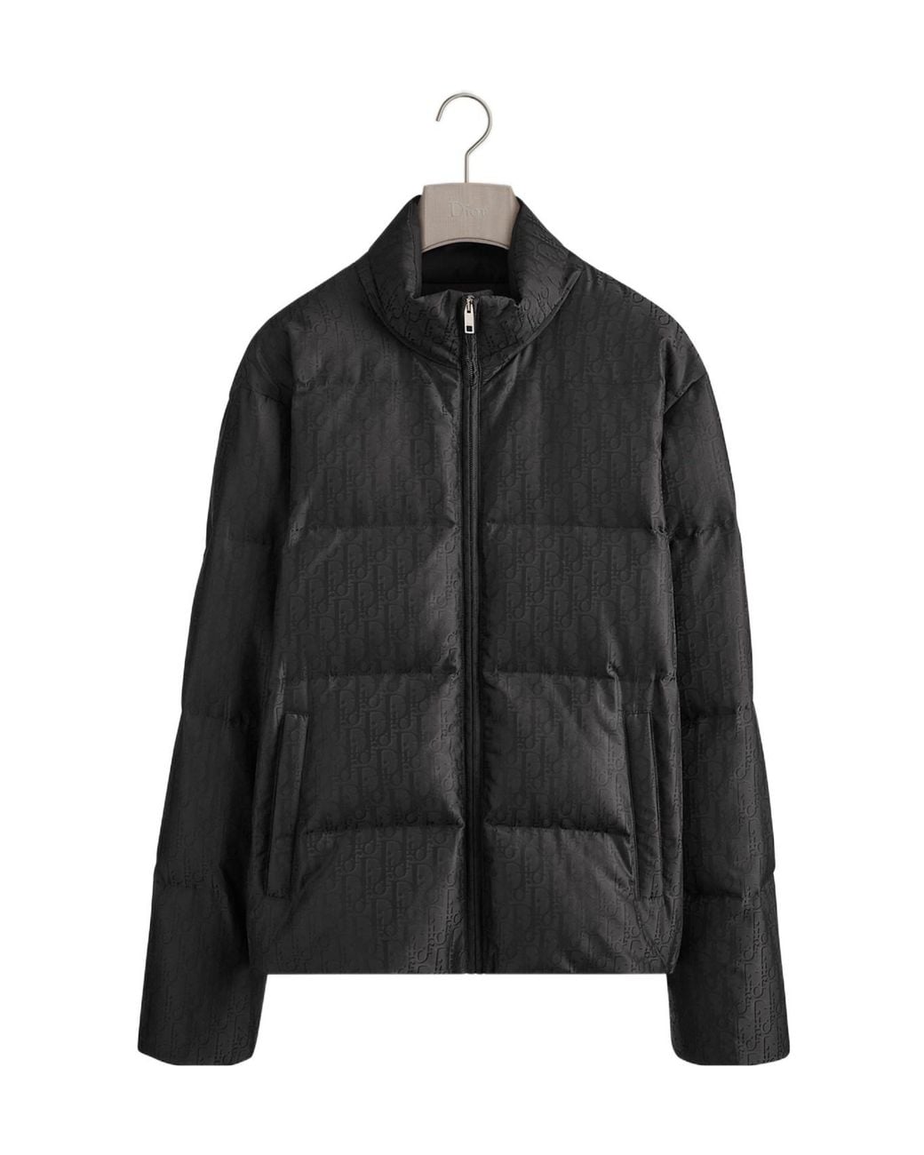 Dior Black Homme Oblique Puffer Jacket for men