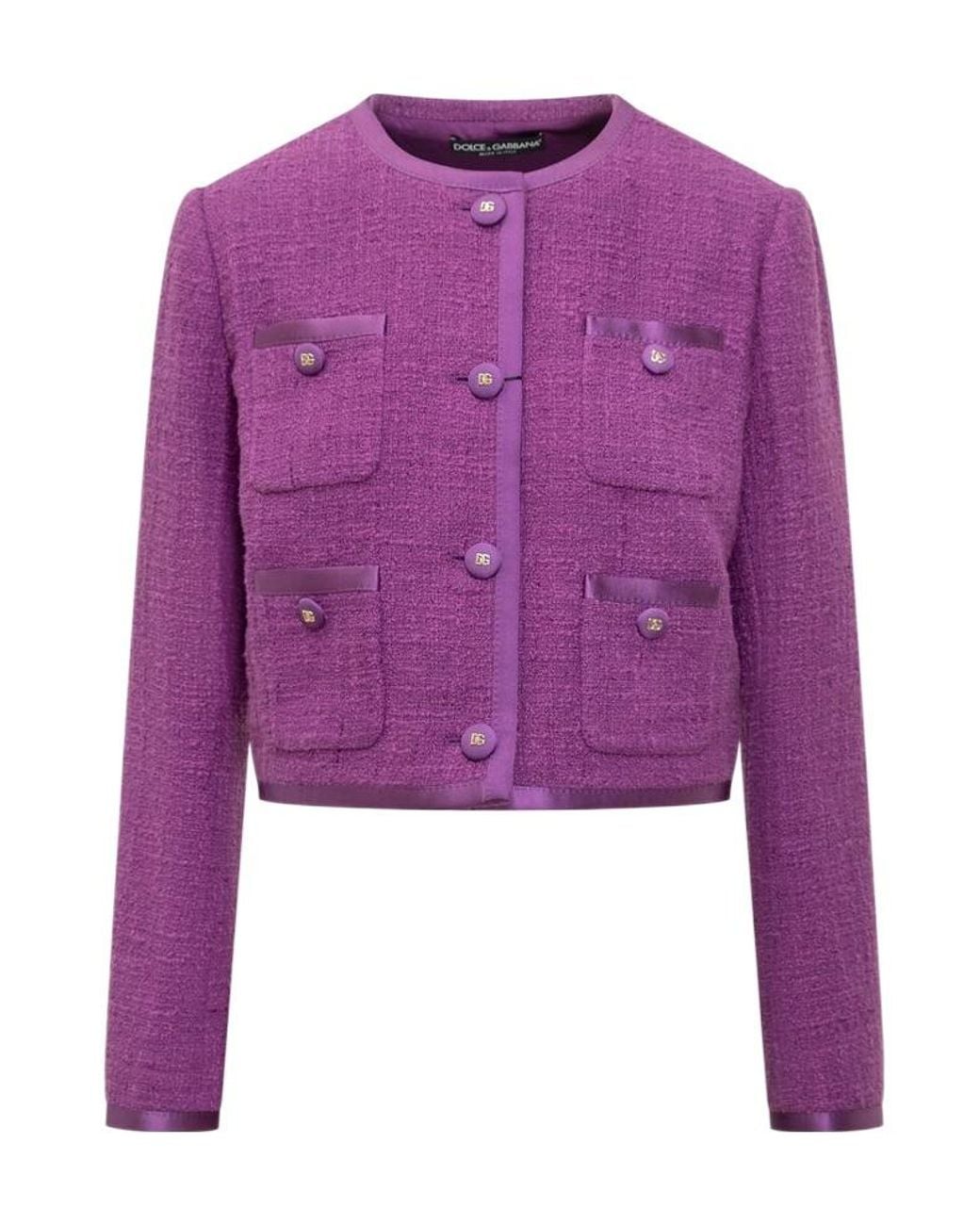 Dolce & Gabbana Purple Dolce & Gabbana Dolce & Gabbana Jacket