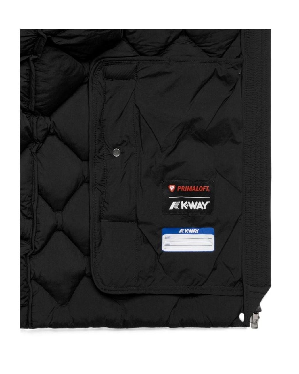 K-Way Black Siphane Hybrid Warm Shell Jacket
