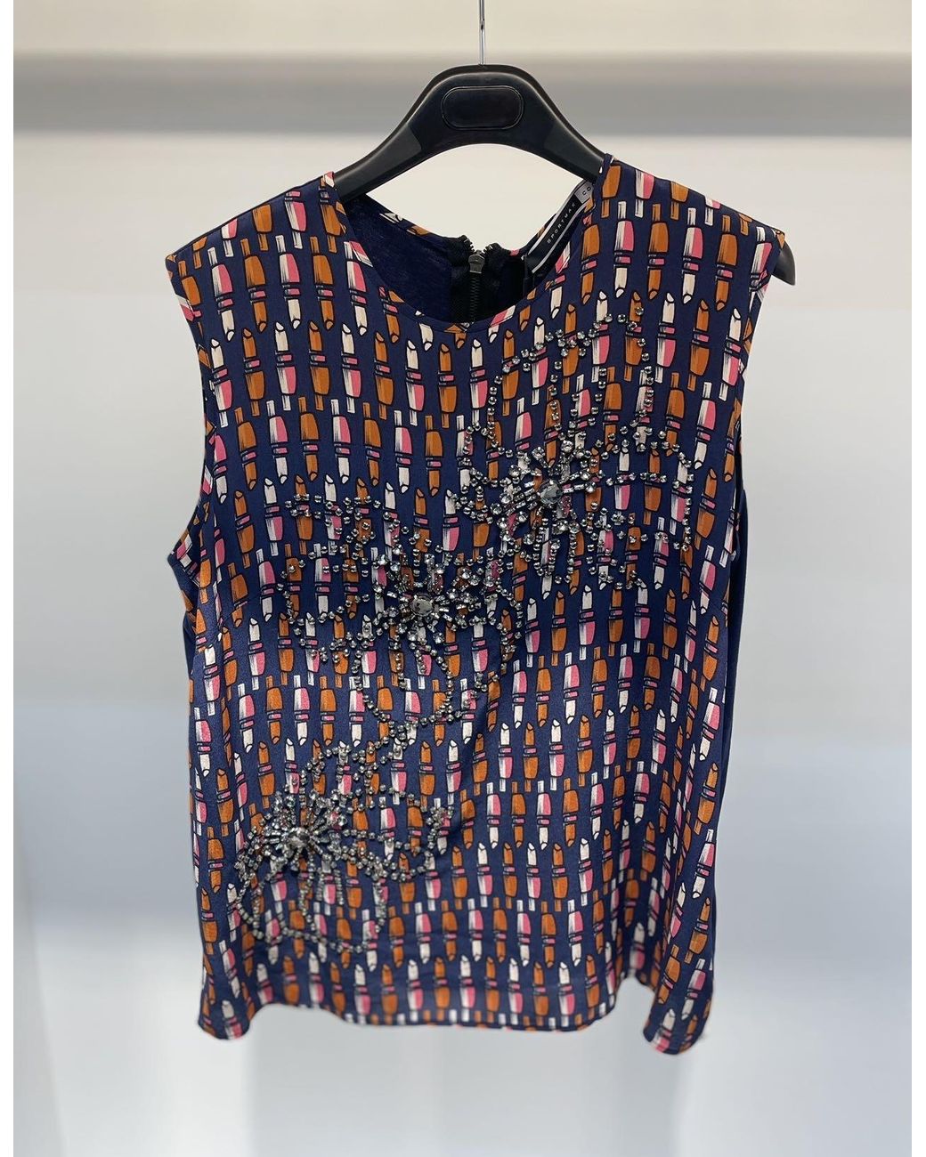 Sportmax Purple Sleeveless T-Shirt
