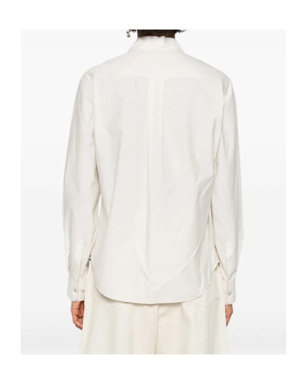 Lemaire Natural Button-Down Long-Sleeve Shirt