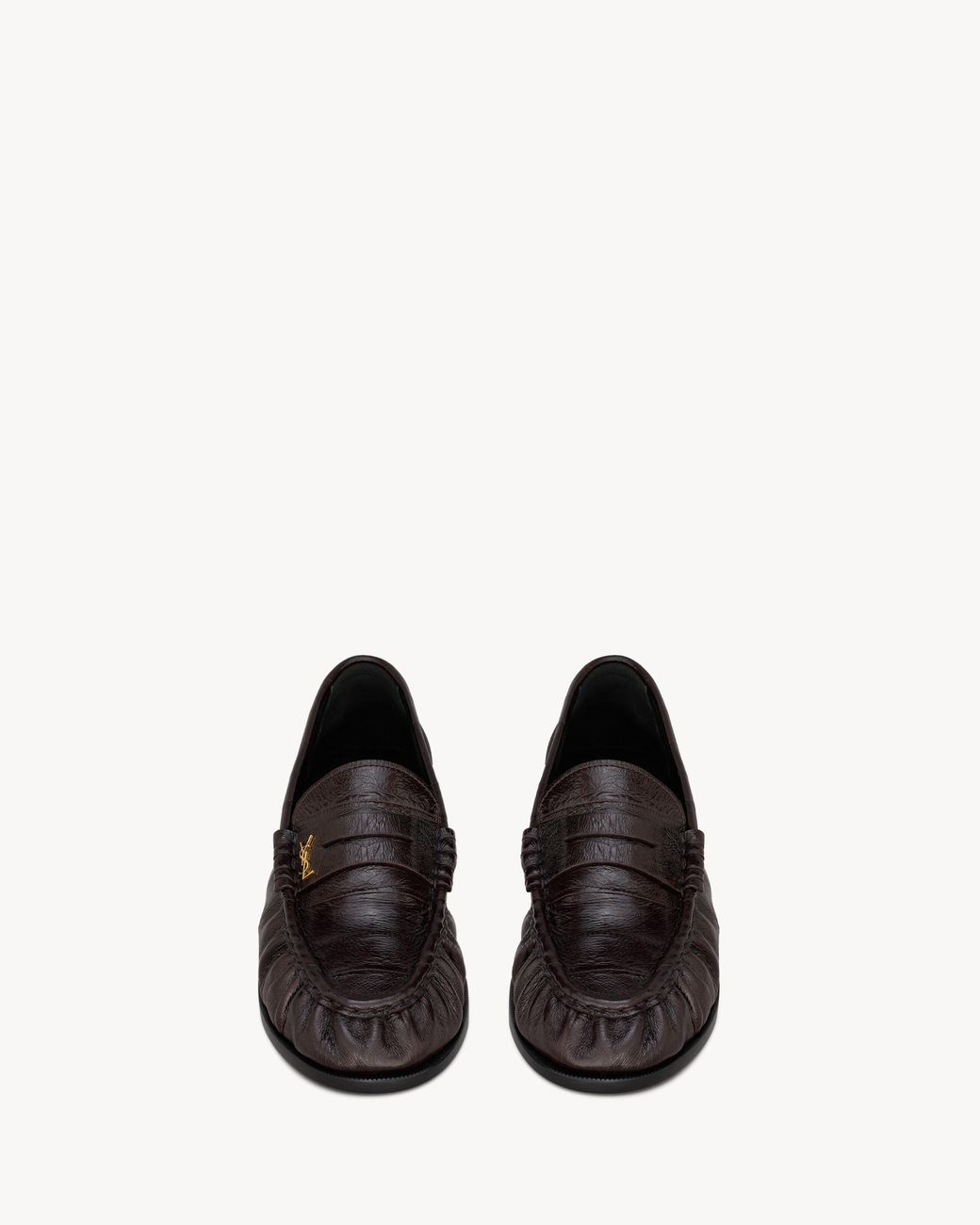 Saint Laurent Black Le Loafer Round-Toe Loafers