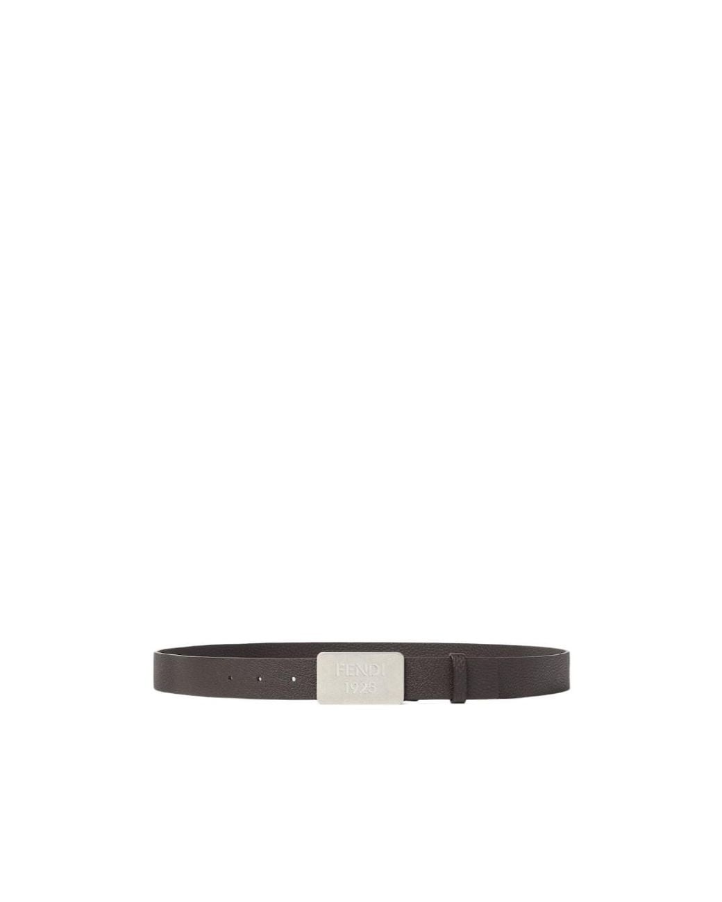 Fendi White 1925 Belt for men