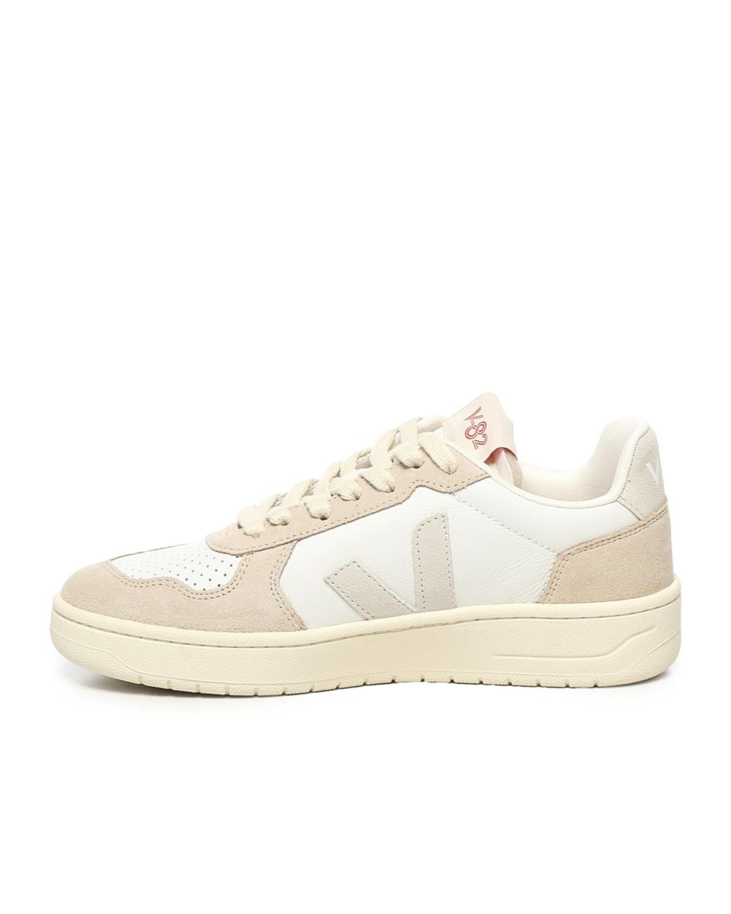 Veja White V-82 Lace-Up Sneakers