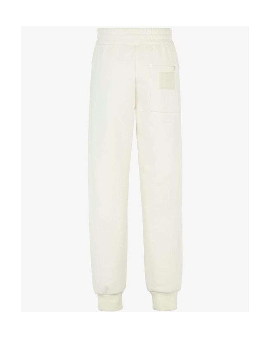 Fendi White Fleece Trousers