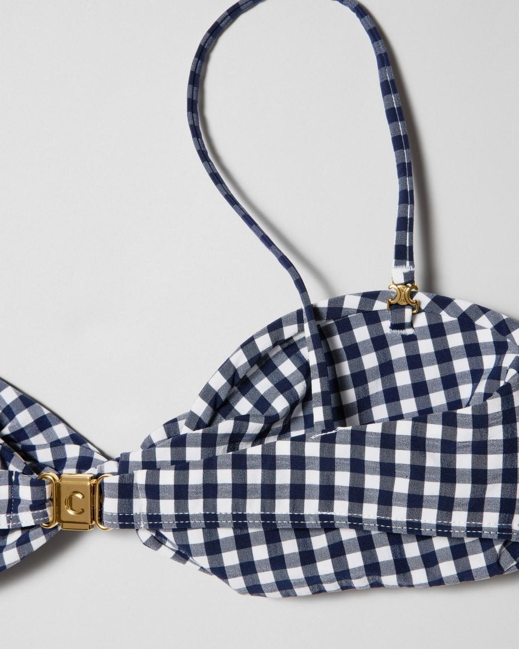Céline Blue Bandeau Top