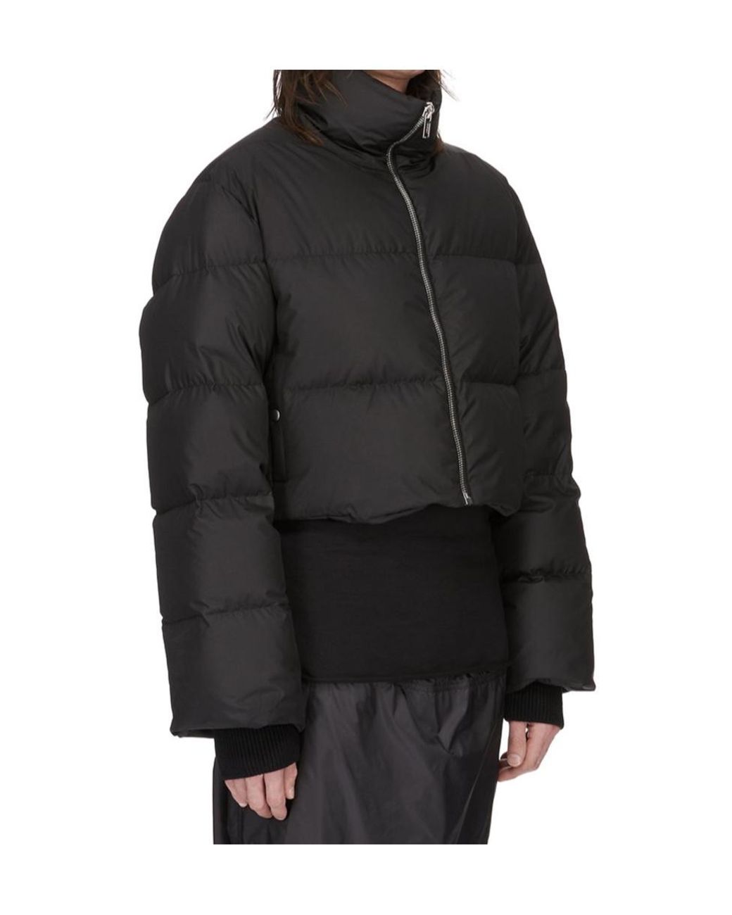 Moncler Black Moncler Rick Owens Cropped Cyclopic Jacket for men