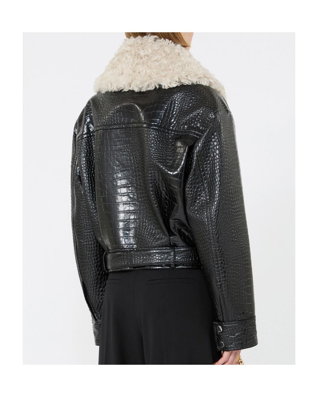 Sportmax Black Armonioso Embossed Jacket