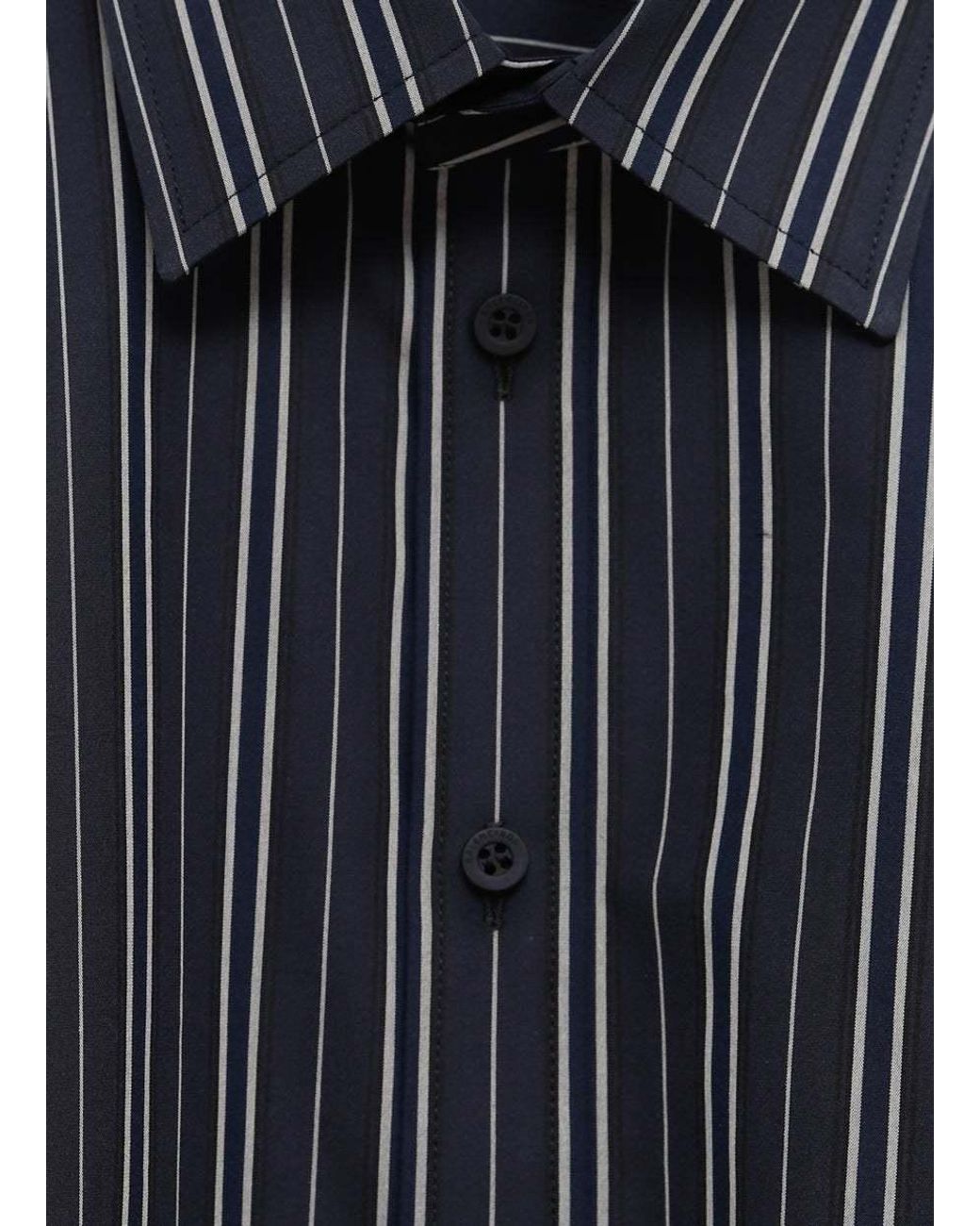 Balenciaga Blue Striped Shirt Dress