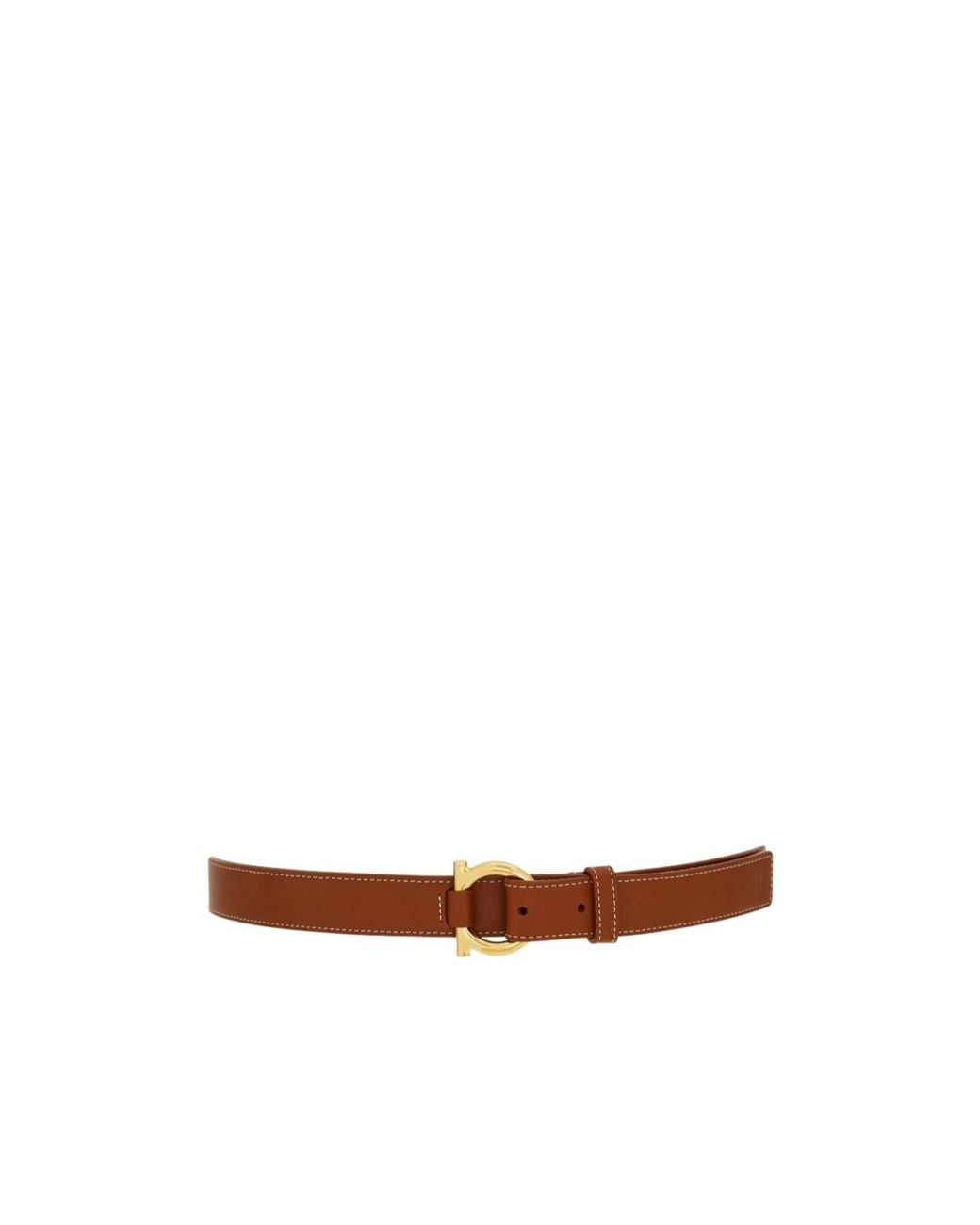 Ferragamo Brown Gancini Belt