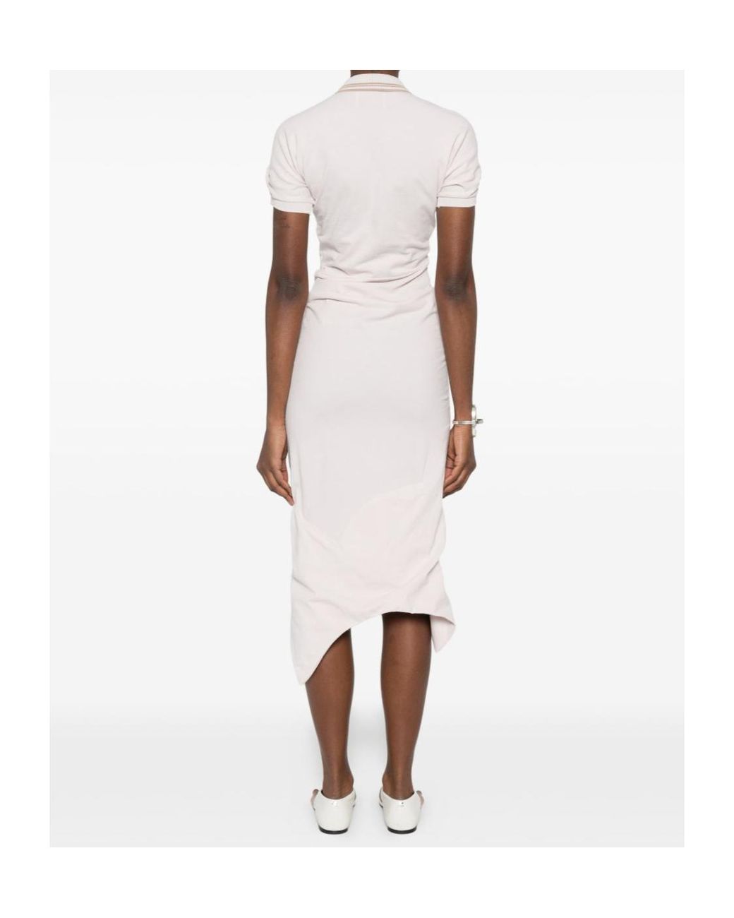 Vivienne Westwood White Pulling Midi Dress