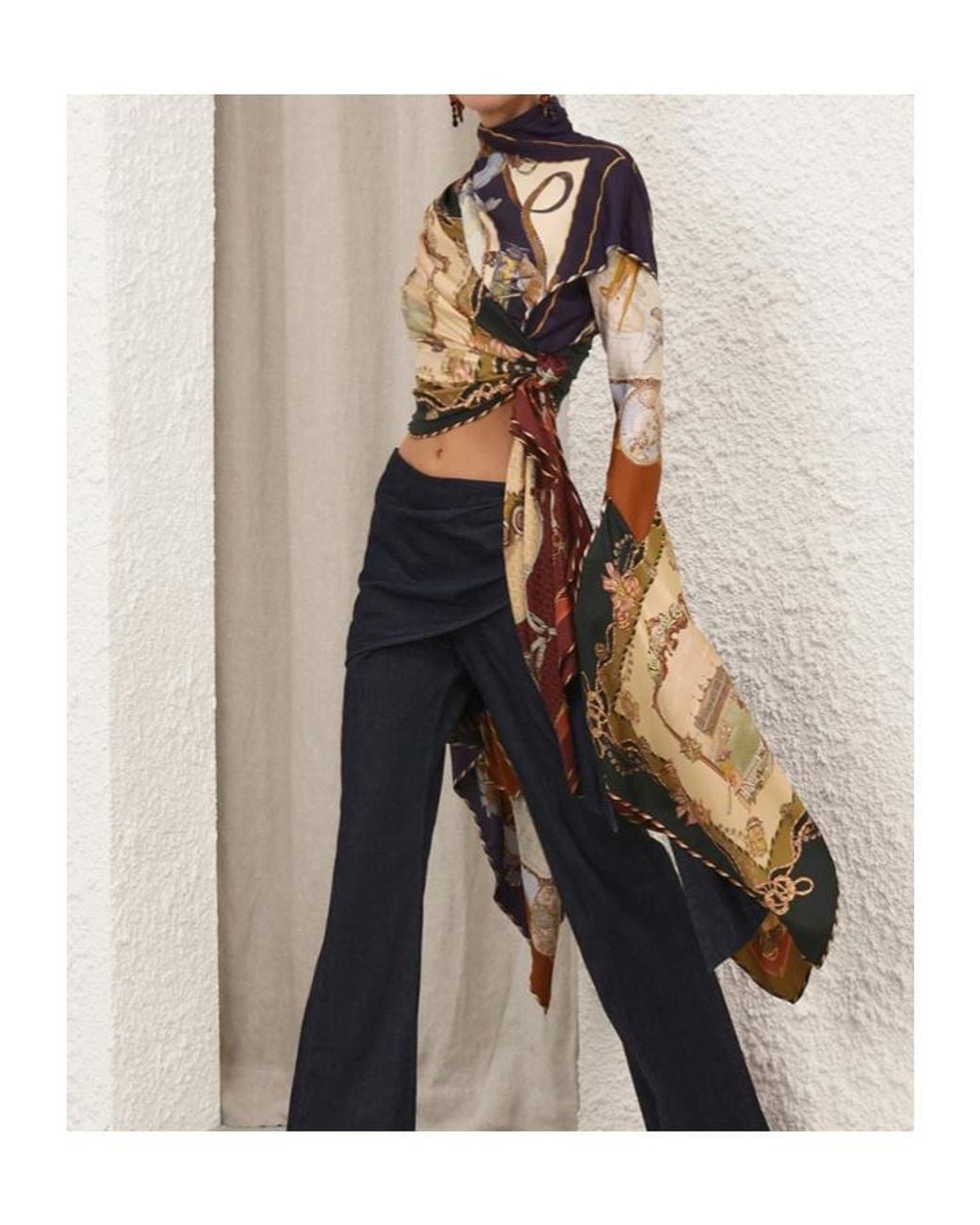 Zimmermann White Valiant Draped Top