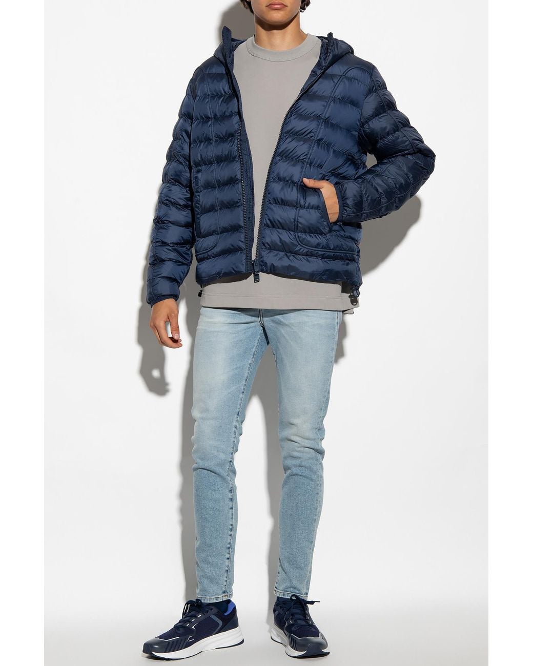 DIESEL Gray Oval-D Oversized Sweatshirt for men