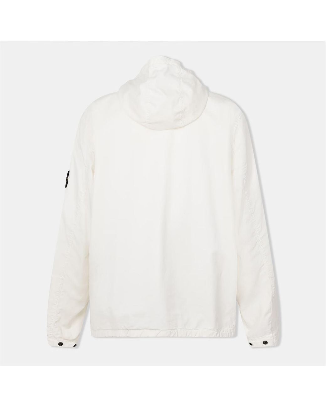 Stone Island White Supima Cotton Twill Jacket for men